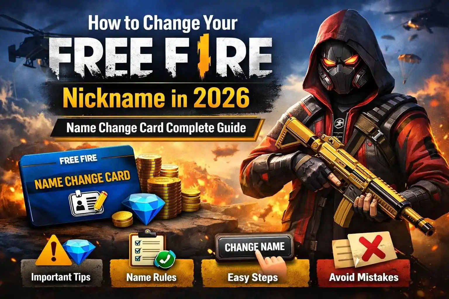 how to change your free fire nickname